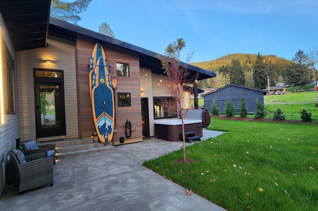 Luxe Lake Cabin Hot Tub Grill Firepit Ev Charger Onalaska Ngoại thất bức ảnh